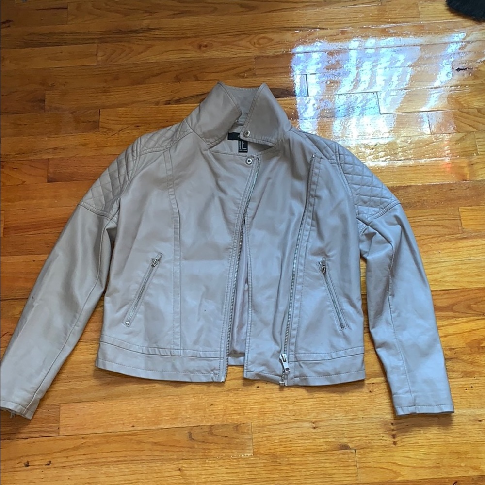 Faux leather jacket from Forever 21.